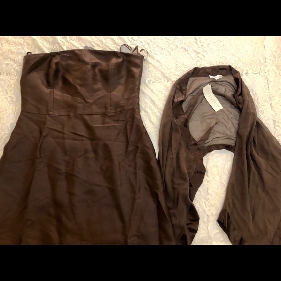 Brown Ann Taylor formal gown - Picture 3 of 8